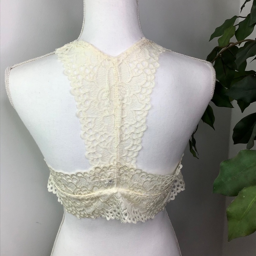 ALTAR’D STATE | Lace Racerback Bralette Ivory - Picture 7 of 16